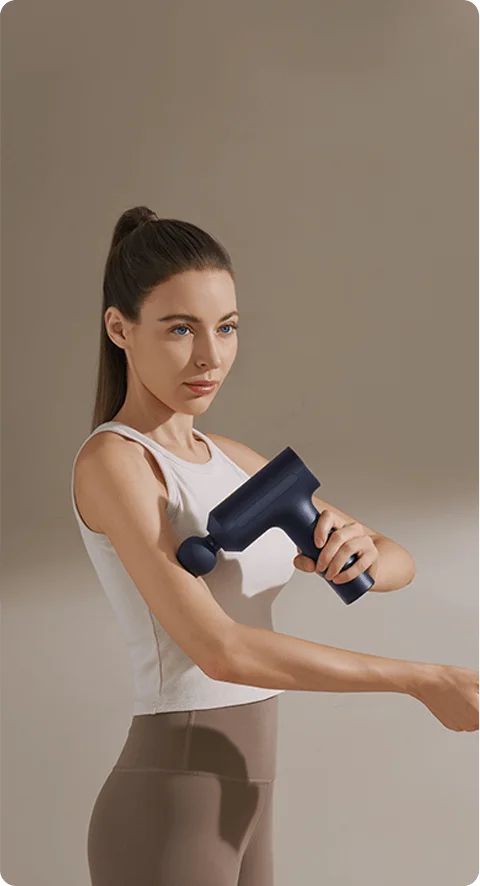 Deep Tissue Massage Gun – Rechargeable Muscle Massager with 5 Massage Heads